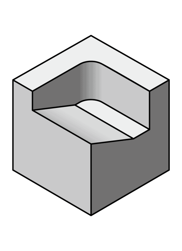 Фреза квадратная концевая Серии ST-UPD HRC68