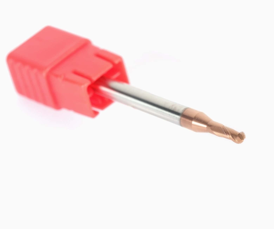 Фреза концевая с шаровым наконечником и длинной шейкой HRC55