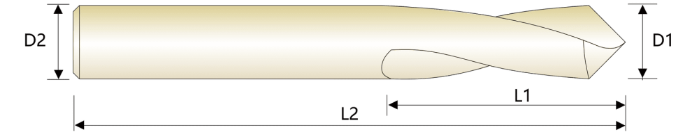 Сверло твердосплавное центровочное HRC65