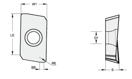 Пластина твердосплавная фрезерная APMT1604PDER-H